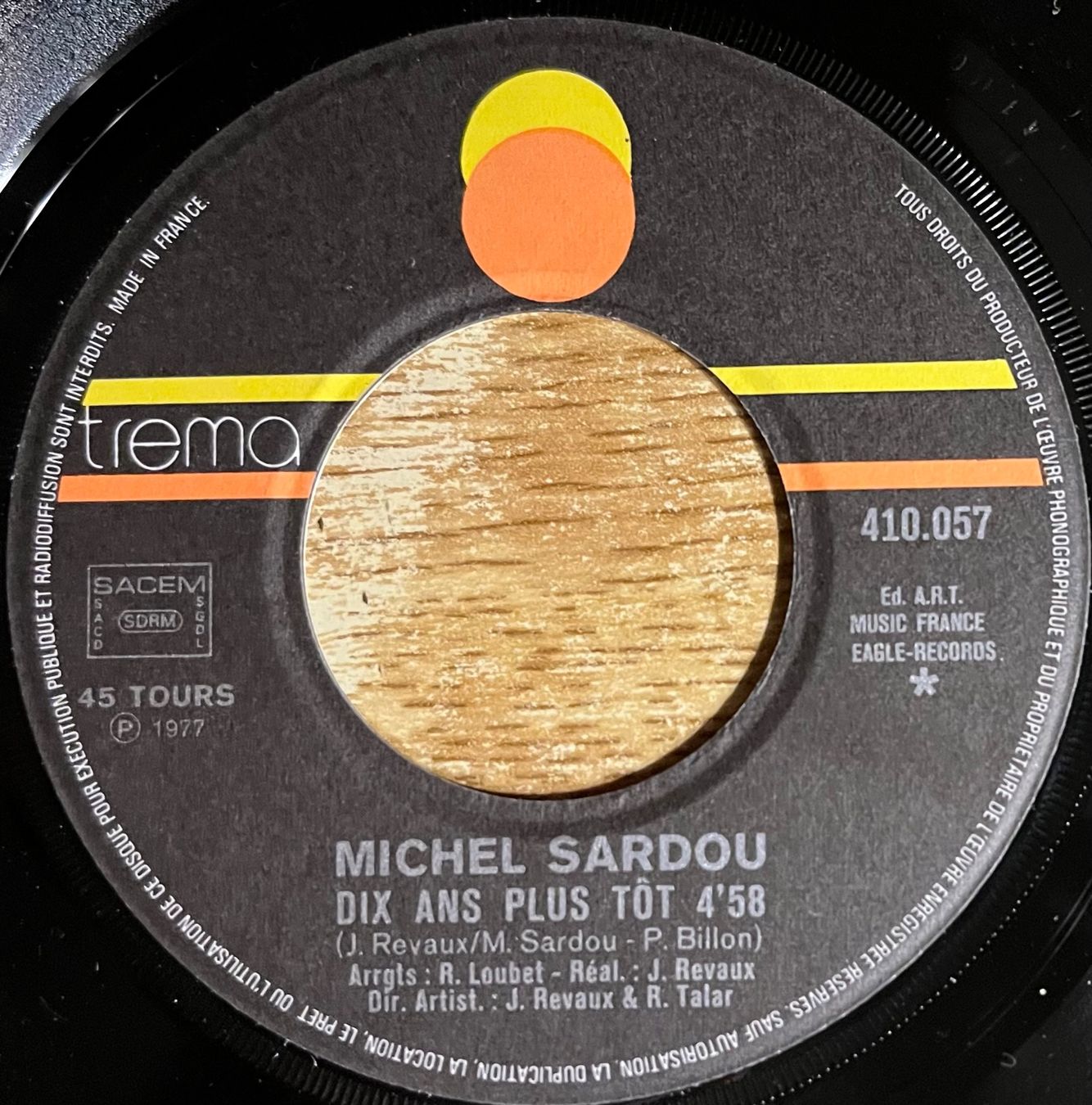 Schallplatten: MICHEL SARDOU - DIX ANS PLUS TÔT – Gebraucht aus Bussigny von vinyl-pas-cher 2
