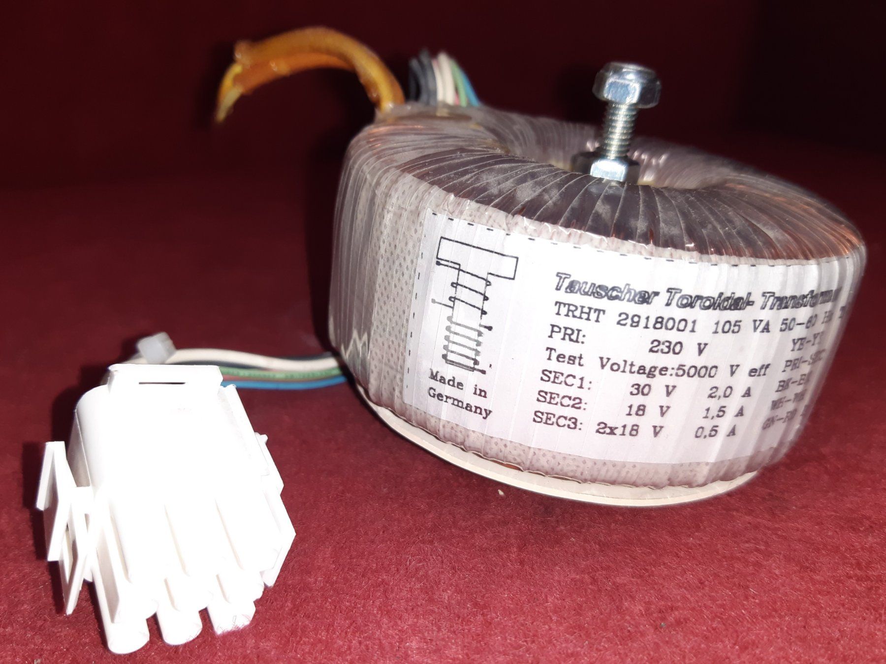 Elektronikbauteile: Ringkerntrafo!! Schöner Ringtransformator! – Gebraucht aus Lohn-Ammannsegg von Molch7 6