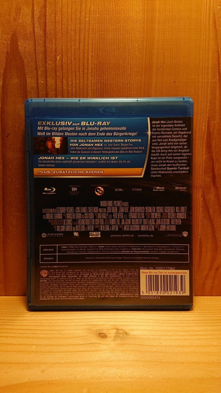 Tutti i DVDs: JONAH HEX Rache ist Hässlich Blu-Ray – Usato da Wilderswil venduto da Exebub 1
