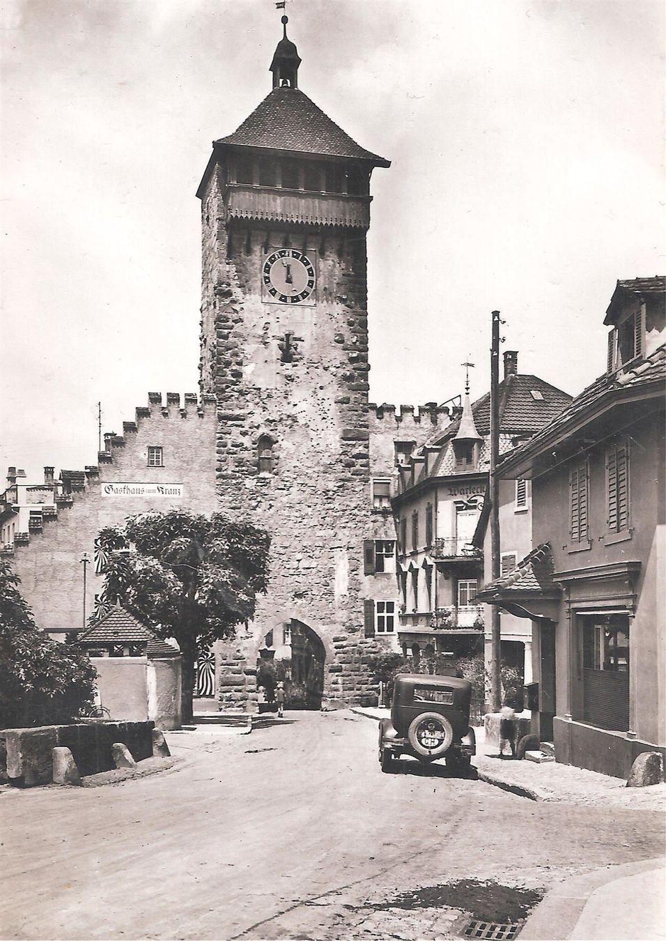 Cartoline postali: 24.9.43 Rheinfelden/Obertorturm/Oldtimer – Usato da Zürich venduto da Hagliweg