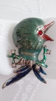 Brosche Vogel Gablonzer Emaille aus den 60er Jahr