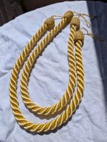 Vorhang-Kordeln; Gardinen-Kordeln zum Raffen; gelbgold