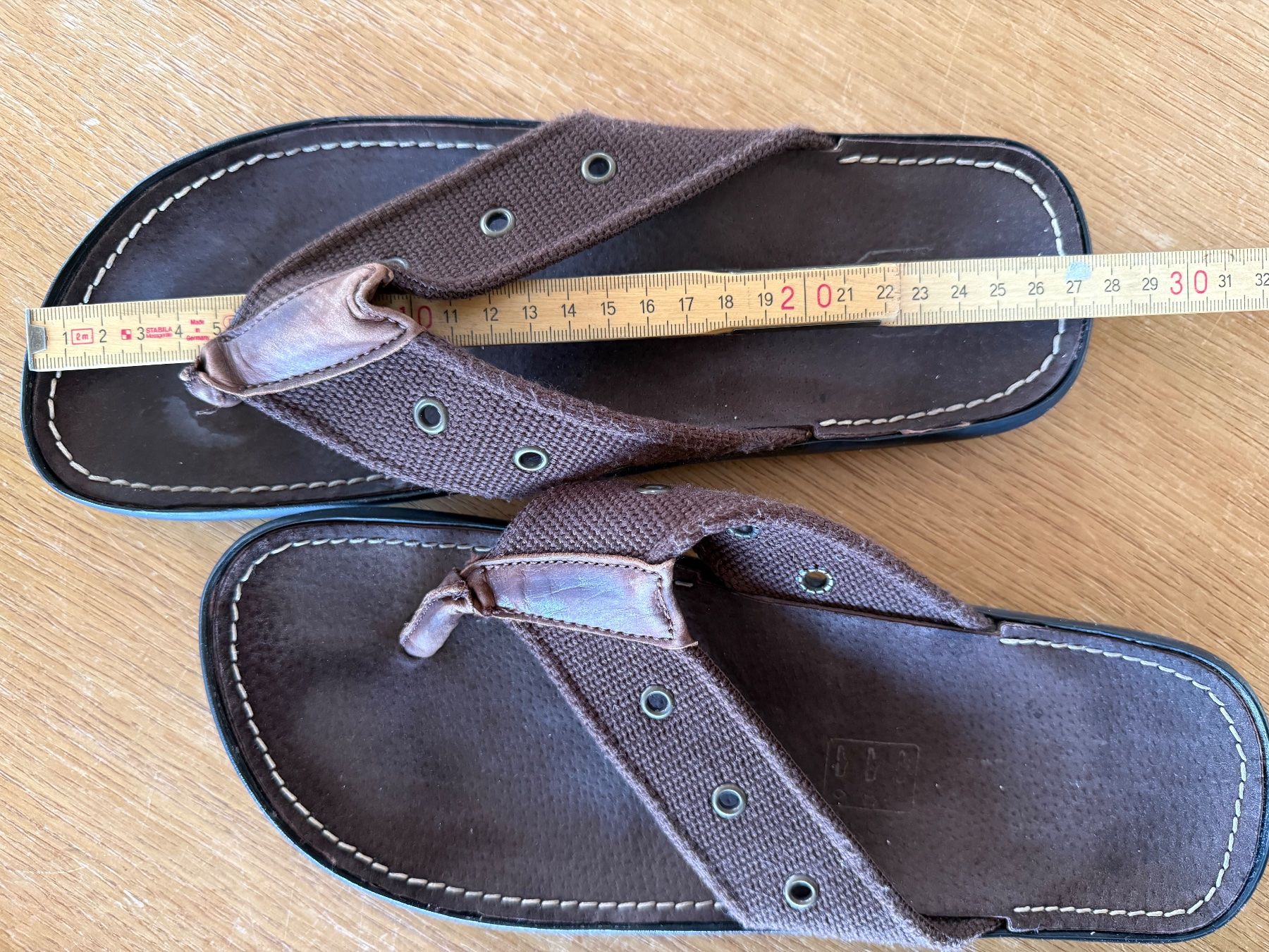 Scarpe da uomo: Flip Flops, Leder, Gr. 41 – Usato da Uster venduto da Flummi 2