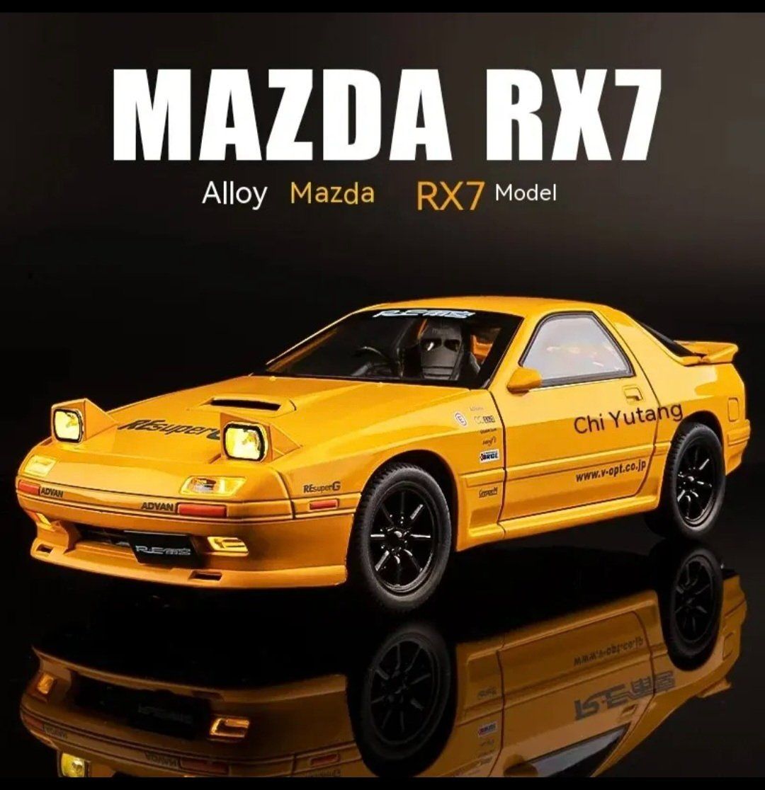 Mazda Modellini d'auto: Mazda RX7 1/24 (Orange) – Nuovo e nell'imballaggio originale da Ettingen venduto da SwissHellcat