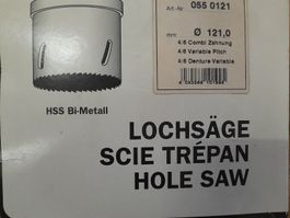 Lochsäge 121mm Durchmesser Neu Original Verpackt