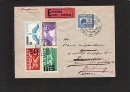 GS mit Mischfrankatur,+zus.Marke100 Geburtstag Graf Zeppelin