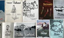 Suchard - 12 alte Werbungen /Anciennes publicités 1900