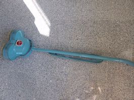 Vintage HOOVER Polier-Maschine,Türkis,Rotor-Bürsten,Blocher
