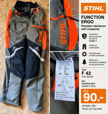 Pantalon anti-coupures Stihl Function Ergo taille 42