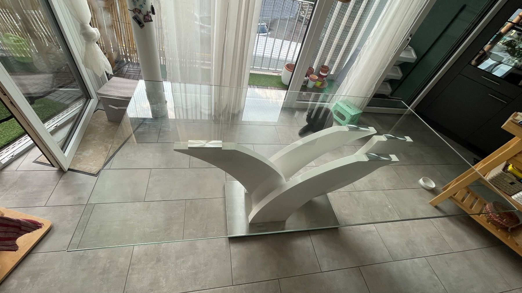 Tische: Esstisch aus Glas 1m x 2m gross – Neu (gemäss Beschreibung) aus Effretikon von sandrgia 5