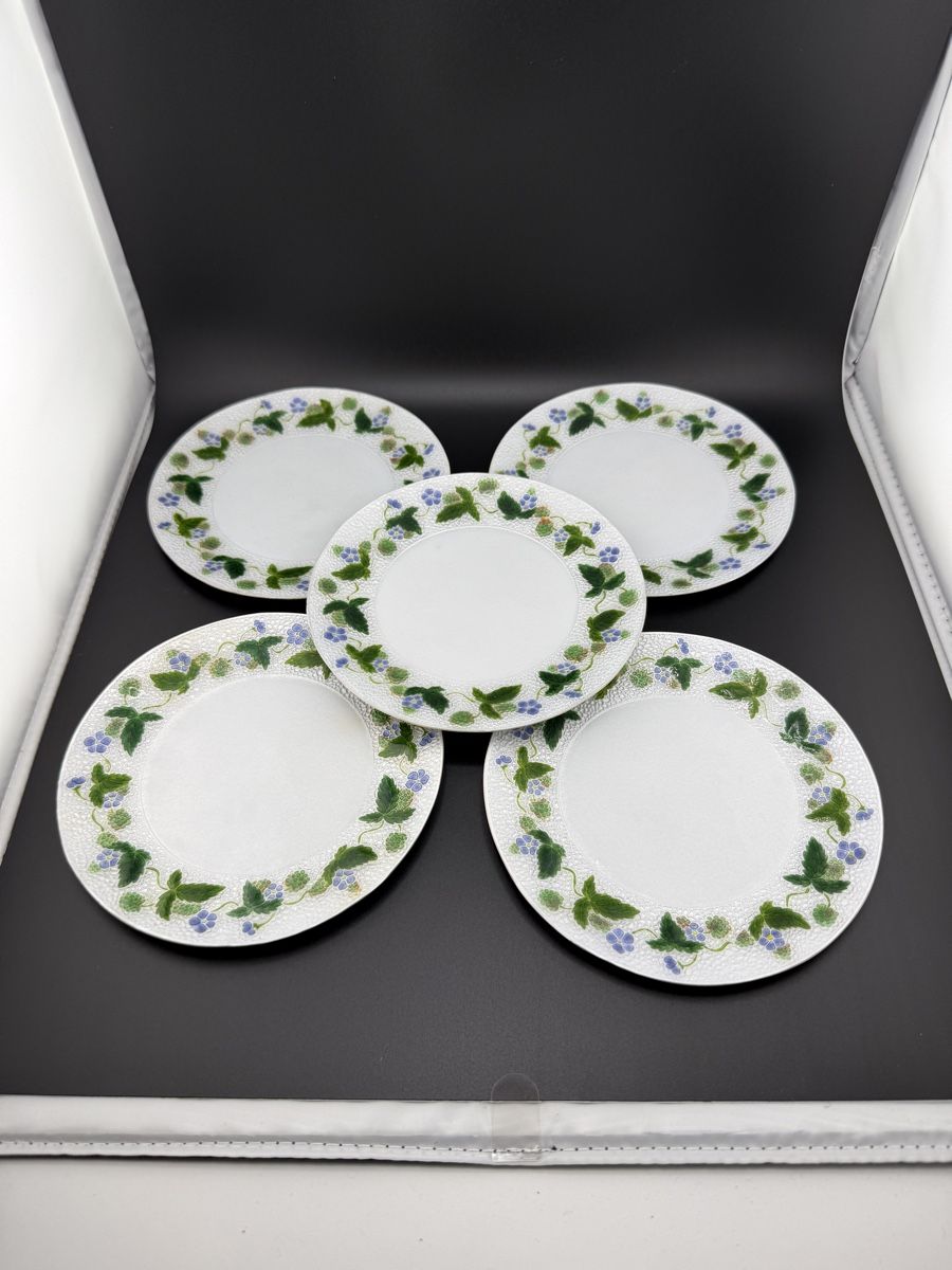 Assiettes: 5er-Set Ishida Cloisonné Emaille-Teller OVP – Neuf avec emballage d'origine à Zürich par Geniuss 1