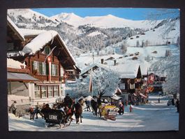 LENK Dorfstrasse, Pferde-Schlitten