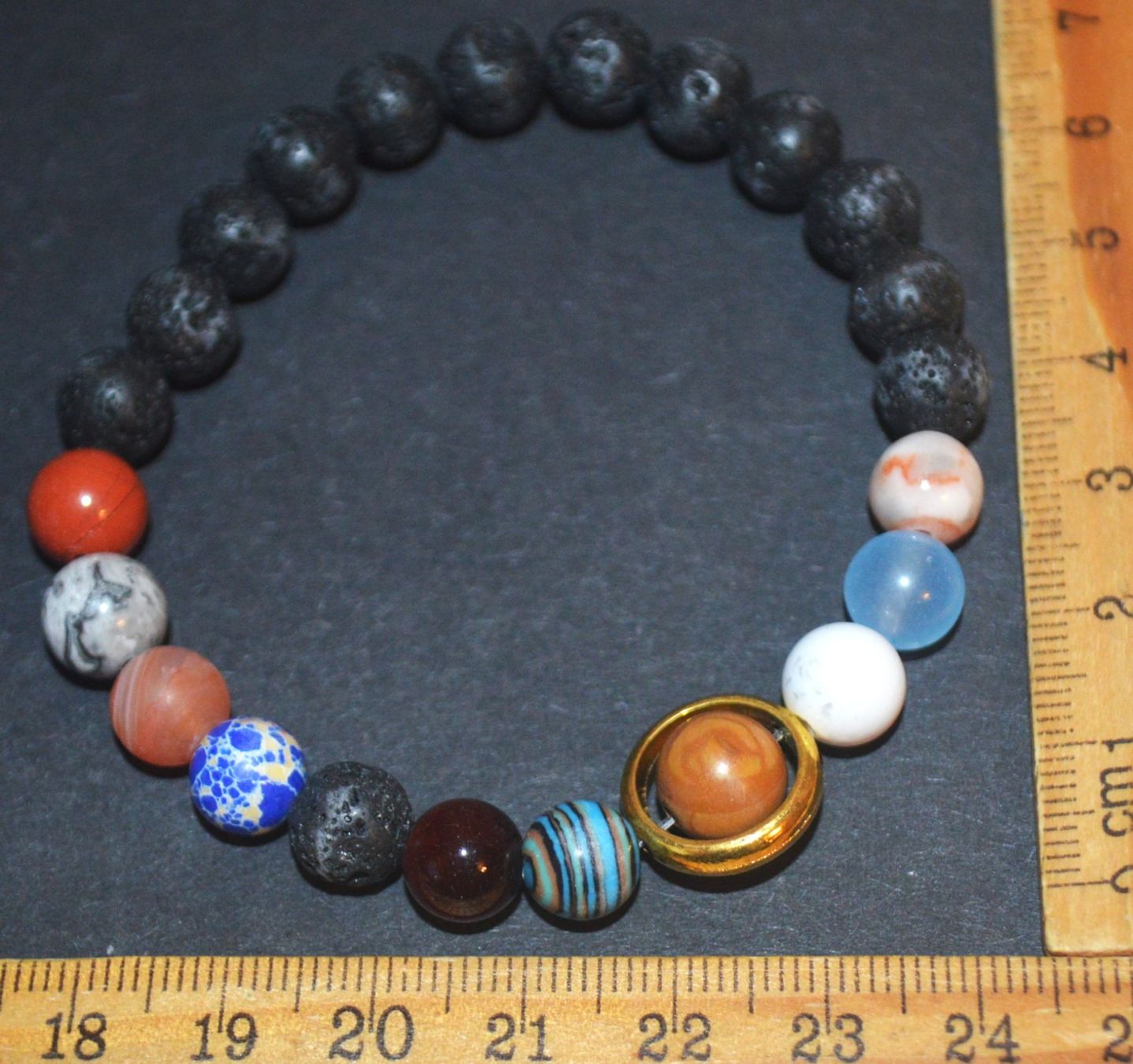 Bracciali & Braccialetti: Armband B-973 – Lava mit Galaxy 19cm elastisch – Nuovo e nell'imballaggio originale da Goldiwil (Thun) venduto da han_v5b7 1
