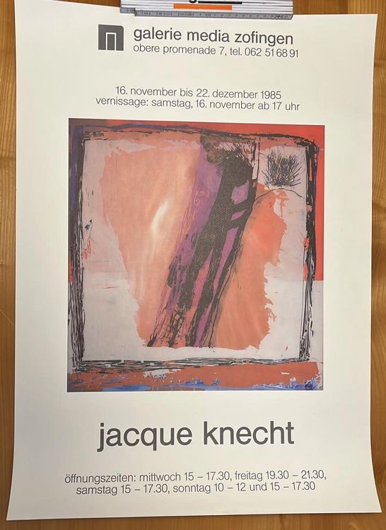Ausstellungs- Plakat von Jacque Knecht (ID b3244) 1