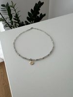 Labradorit Kette mit vergoldetem Anhänger