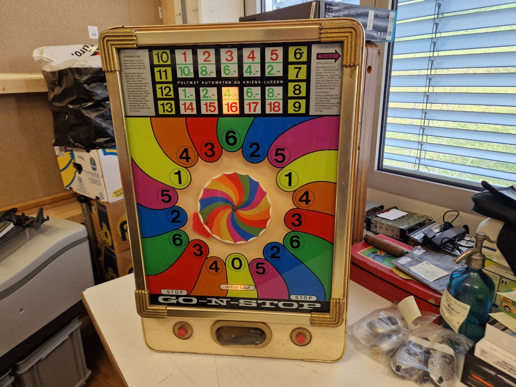 Slot Machine: Geldspielautomat Go - N - Stop  1Fr. Einwurf – Usato da Wädenswil venduto da tome70