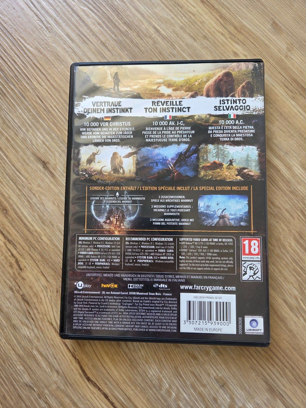 Giochi: Far Cry Primal - PC DVD-ROM - Special Edition – Usato da Oberägeri venduto da Sil1111 1