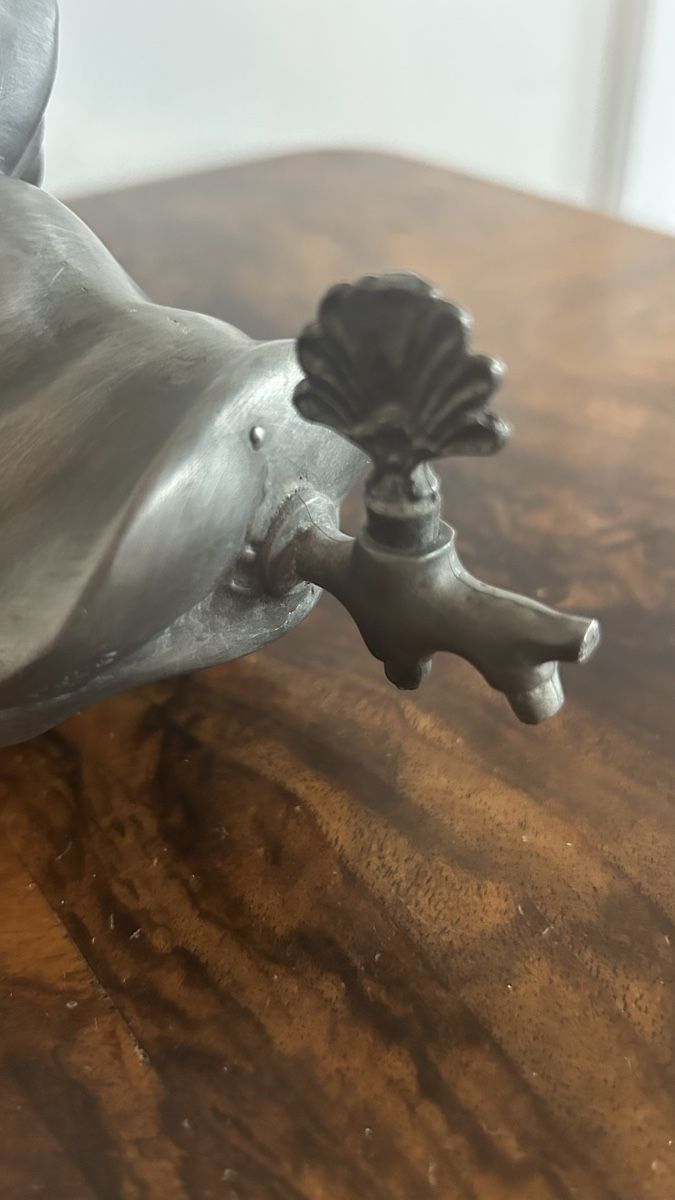 Sculture & Statue: Lavabo Delfin Muschel Zinn – Usato da Riedholz venduto da Frettchen63 5