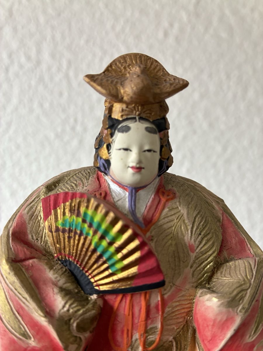 Statuette: Japon antique personnage de theatre noh dance – Usato da St-Aubin-Sauges venduto da asianart