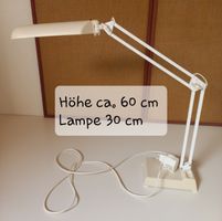 Tischlampe weiss 60cm 7/9/11W Lampe 30cm