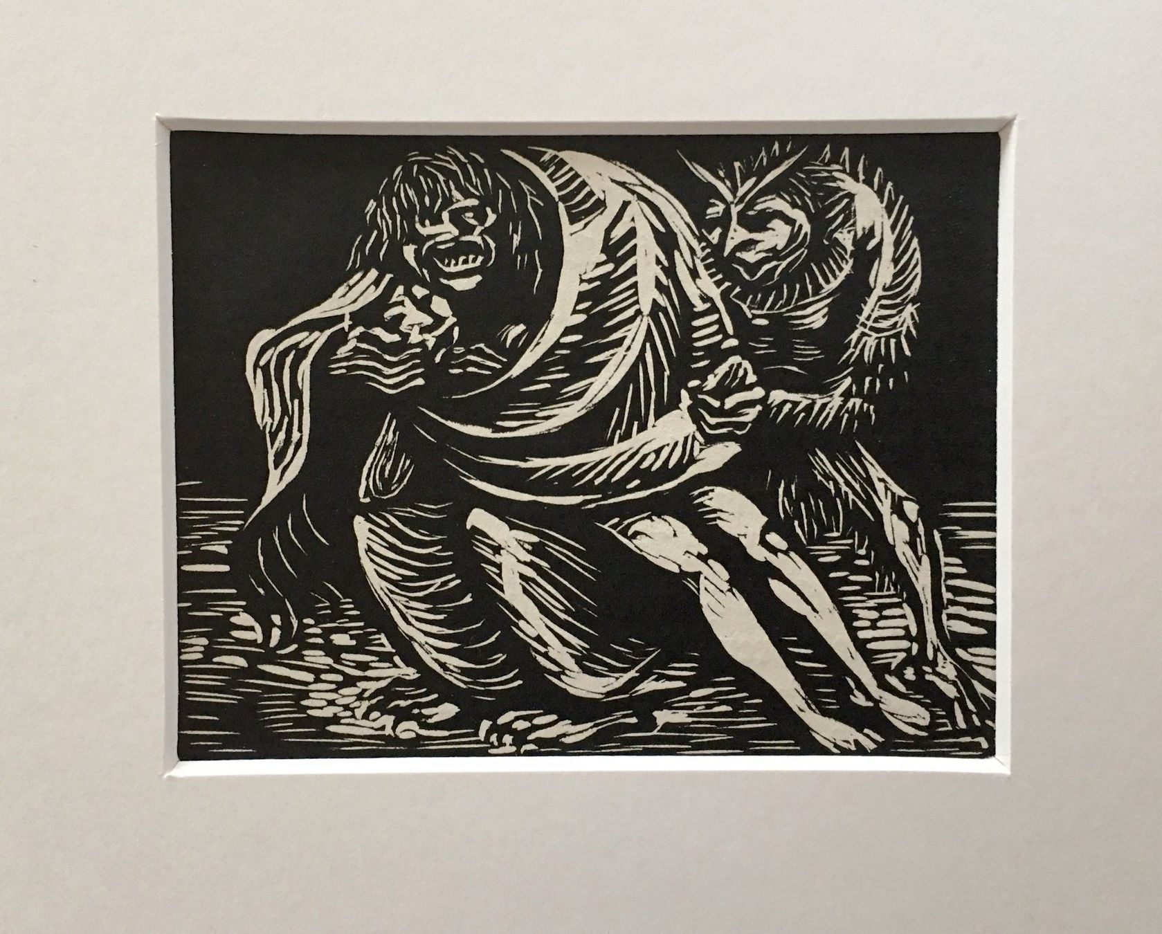 Xilografie: Ernst Barlach Original Holzschnitt "Blocksberggelichter" – Usato da Nennigkofen venduto da babag