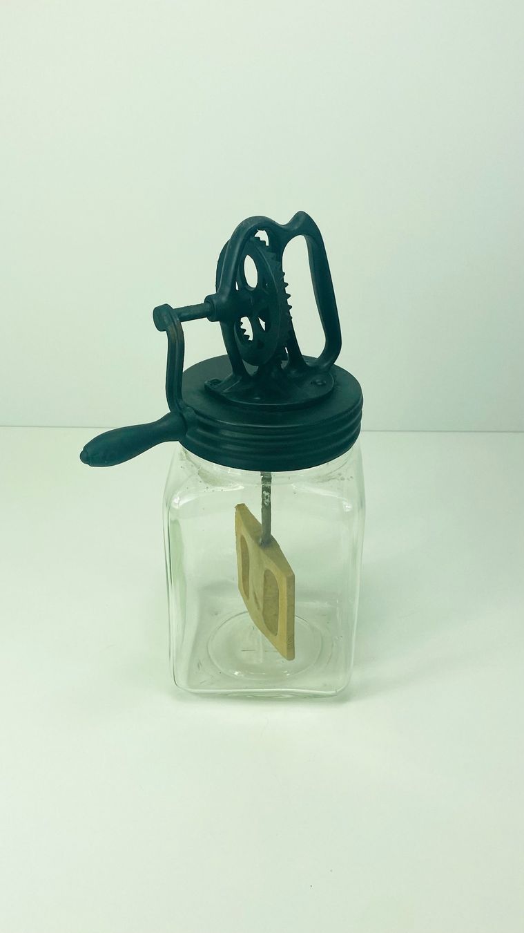 Küchengeräte: Retro BUTTERSCHLEUDER Glas - 2 Liter – Gebraucht aus Zürich von Arche_Brockenhaus 2