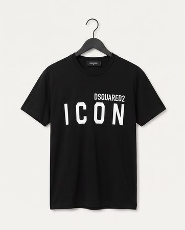 DSQUARED2 – T-shirt ICON Noir – Taille M – Made in Italy