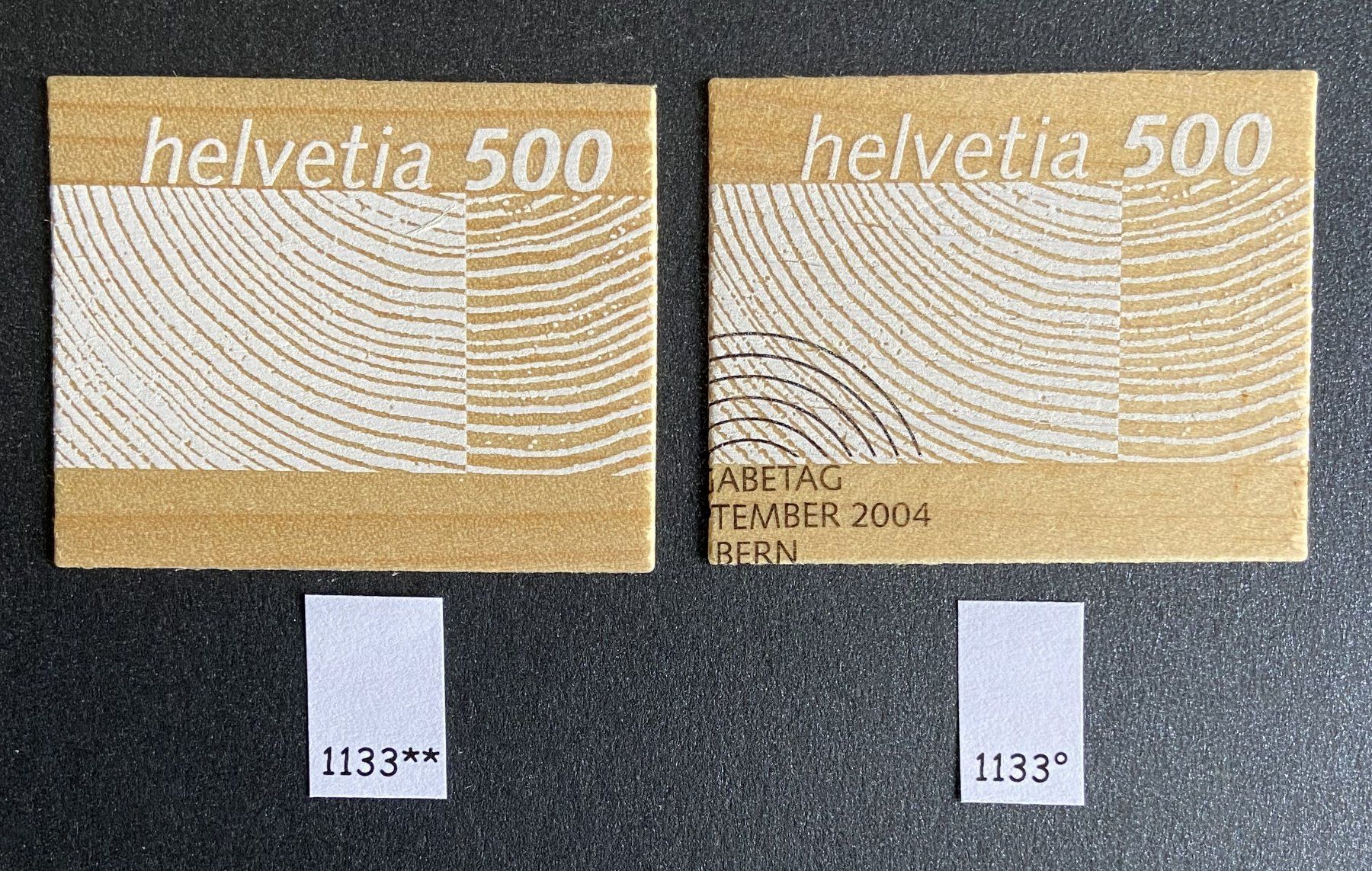 Tutti i francobolli: Freimarken 2004 Holz-Marke ET + postfrisch – Usato da Böckten venduto da Hansi36