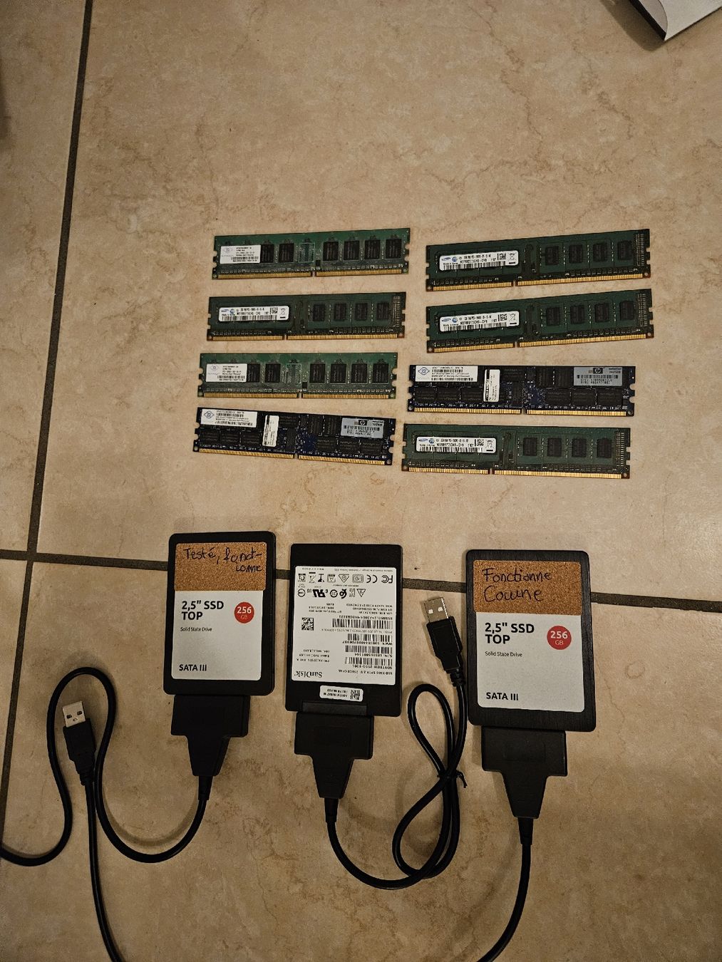 Composants électroniques: 13GB RAM + 3 SSD – D'occasion à St-Légier-La Chiésaz par emi_c86b