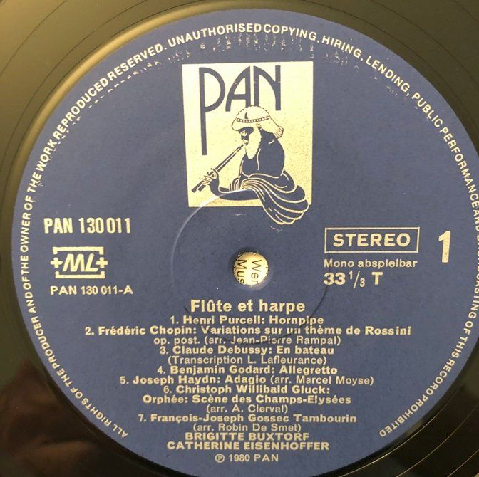 Dischi in vinile: Flöte & Harfe (LP, Buxtorf/Eisenhoffer) – Usato da Grüningen venduto da azulamarillo_vinyl 2