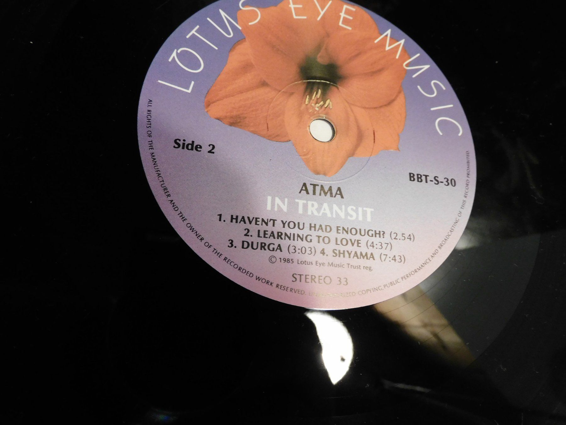 Dischi in vinile: LP Ma Atma - Atma in Transit - 1985    LP – Usato da Sursee venduto da 76 3