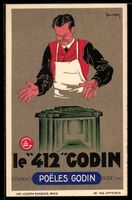 sign. Leon Dupin: Le 412 Godin, Ofenrekl