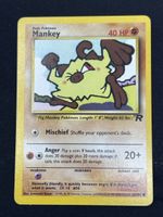 Pokémon Mankey Karte 61/82 Vintage non Holo 🇺🇸