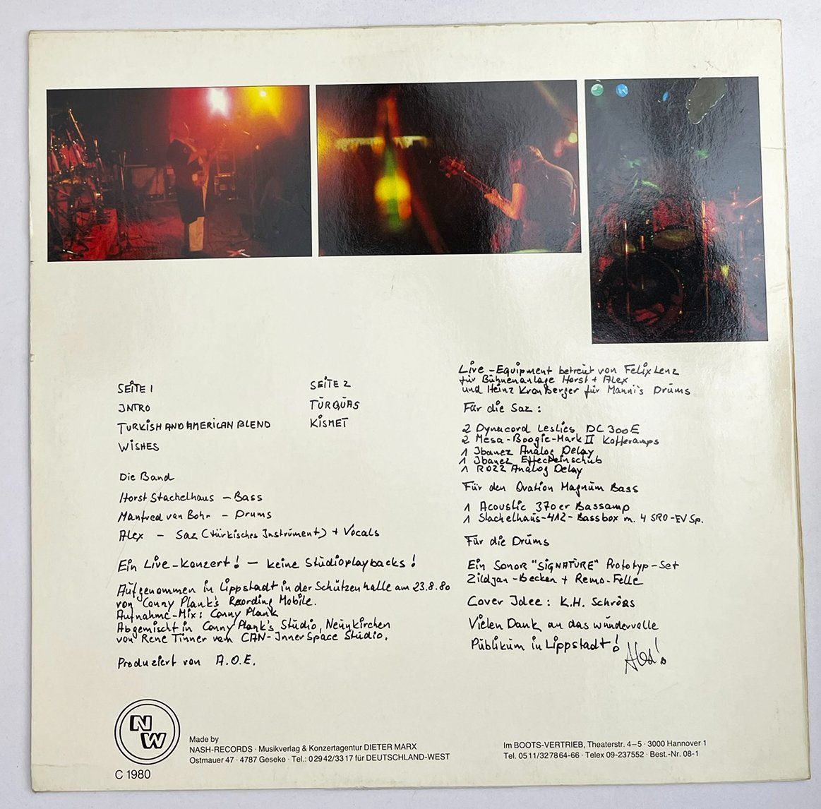 Dischi in vinile: LP: ALEX ORIENTEL EXPERIENCE - Live! – Nuovo (secondo la descrizione) da Frenkendorf venduto da Yard-Sale-2000 1