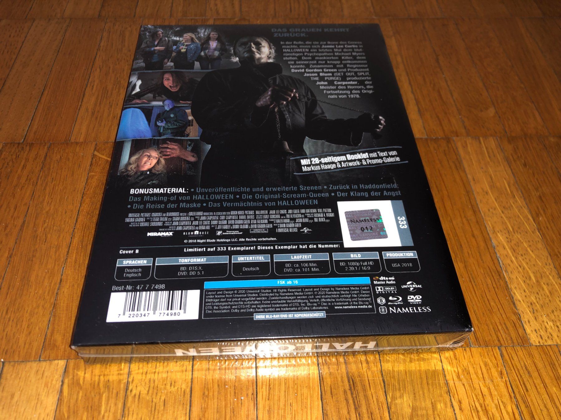 Tutti i DVDs: Halloween - 2018 - MEDIABOOK - B - UNCUT – Nuovo e nell'imballaggio originale da Basel venduto da havsok 1