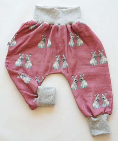 Sommer Pumphose aus Musselin mit Hasen Gr.68/74 NEU