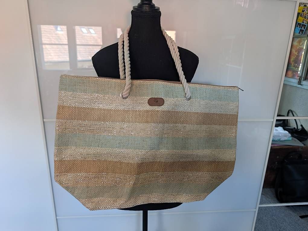 Borse da donna: Strandtasche Sommer Tasche geflochten – Nuovo (secondo la descrizione) da Konolfingen venduto da Honey870