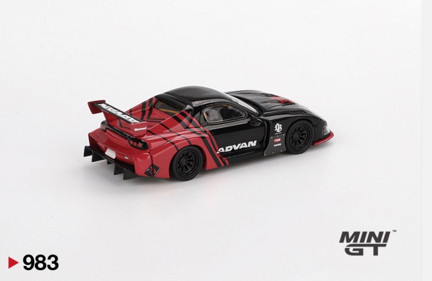 Mazda Modellini d'auto: Mazda RX-7 LB-Super Silhouette Advan 1/64 Mini GT – Nuovo e nell'imballaggio originale da Wohlen AG venduto da PrivatSammlung 2