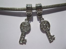 Anhänger Schlüssel mit Strass
