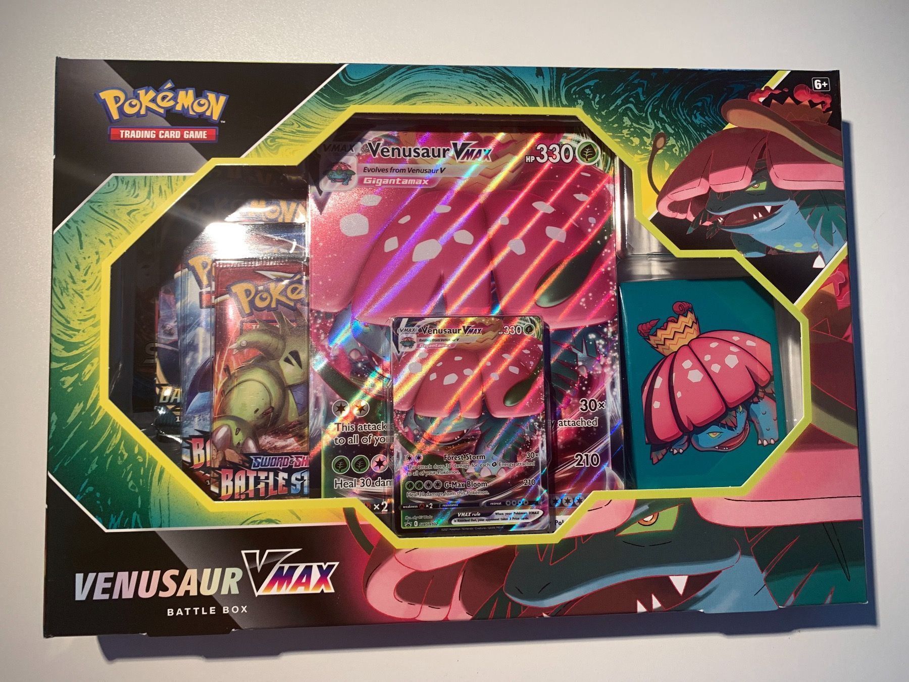 Pokémon Carte collezionabili: Pokémon Venusaur VMAX Battle Box – Nuovo e nell'imballaggio originale da Zug venduto da Riconico
