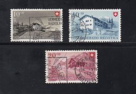 Timbres suisses Pro Patria 1947-1949 oblitérés