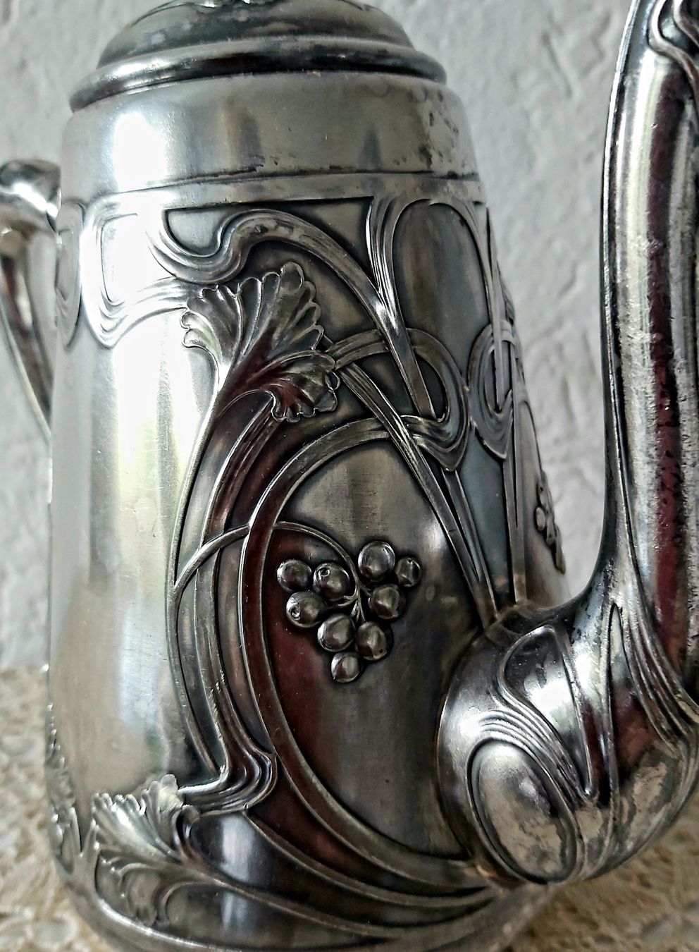 WMF Teekannen: Jugendstil Kaffeekanne WMF Straussenmarke – Gebraucht aus Bern von aronari 1
