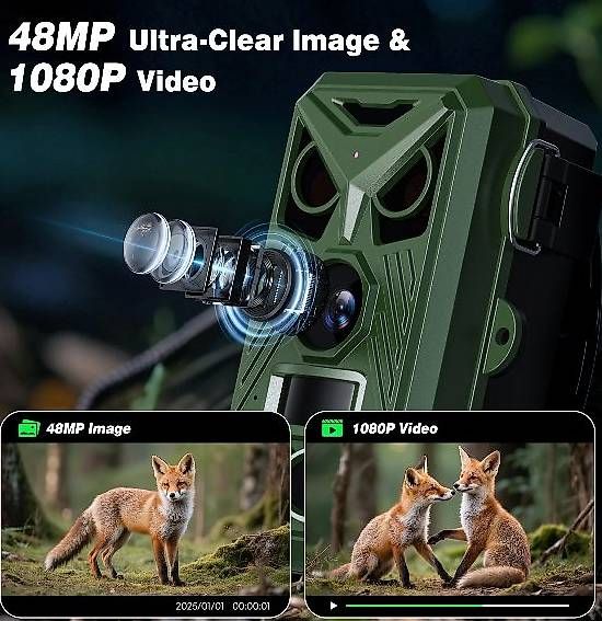 Camcorder: Caméra de Chasse WiFi 4K Détection Mouvement Vision Nocturne – Gebraucht aus Donneloye von ire_767q 2