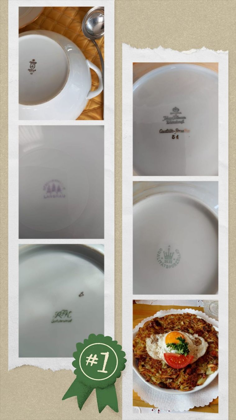 Services de table: Service vaisselle blanc bordure dorée – D'occasion à Payerne par jea_m6nb 7