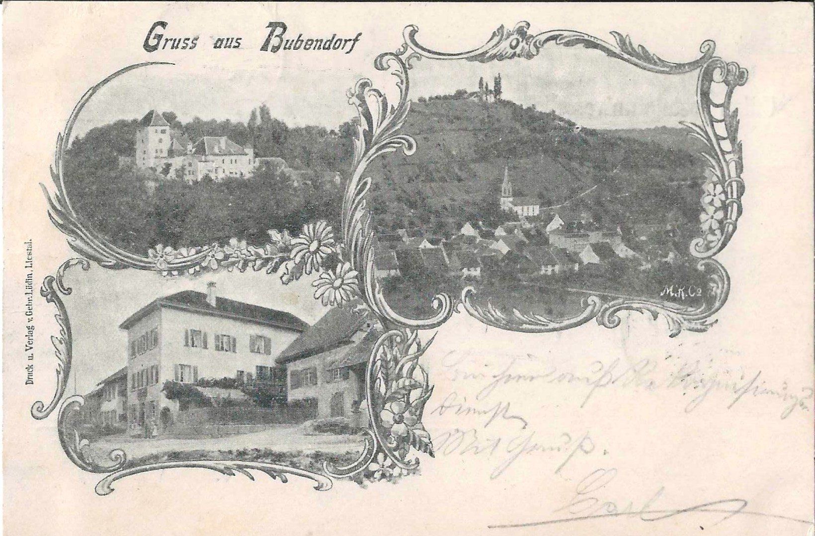 Cartoline postali: Karte Bubendorf 1899 – Usato da Zürich venduto da Philacat11