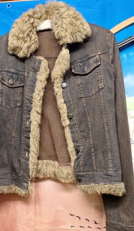 Warme Jeansjacke Grösse L