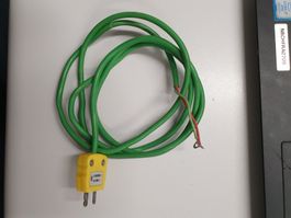 Temperatur Fühler Kabel für K-Element ca 120mm mit Stecker