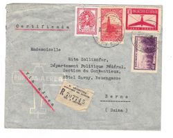 Flugpostbrief Argentina-Suiza 12.II.46