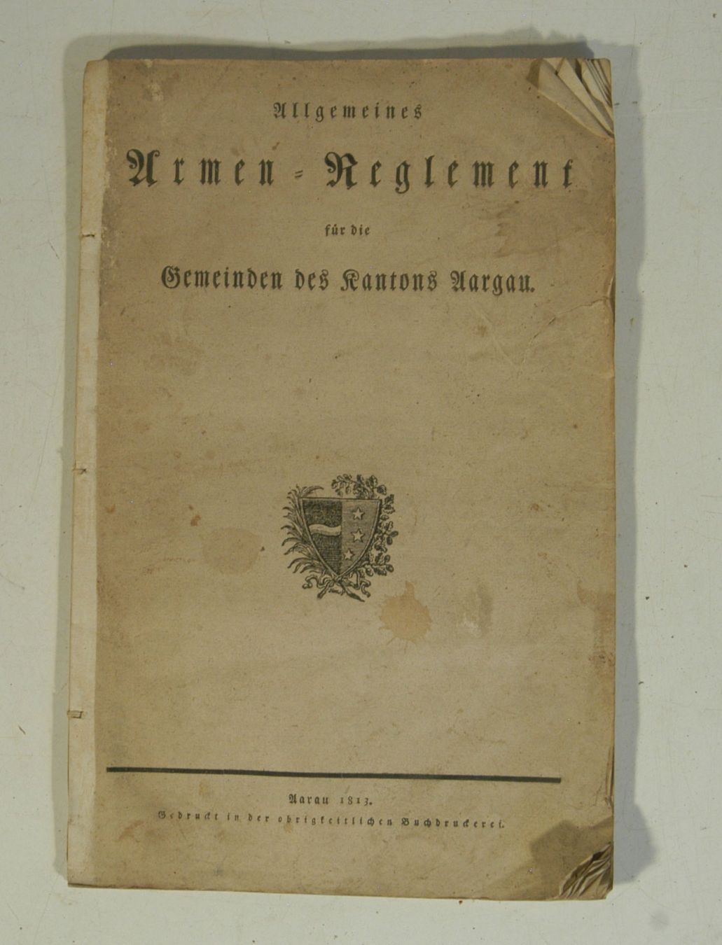 Bücher: Armenreglement Aargau 1813 – Gebraucht aus Herisau von Wisen