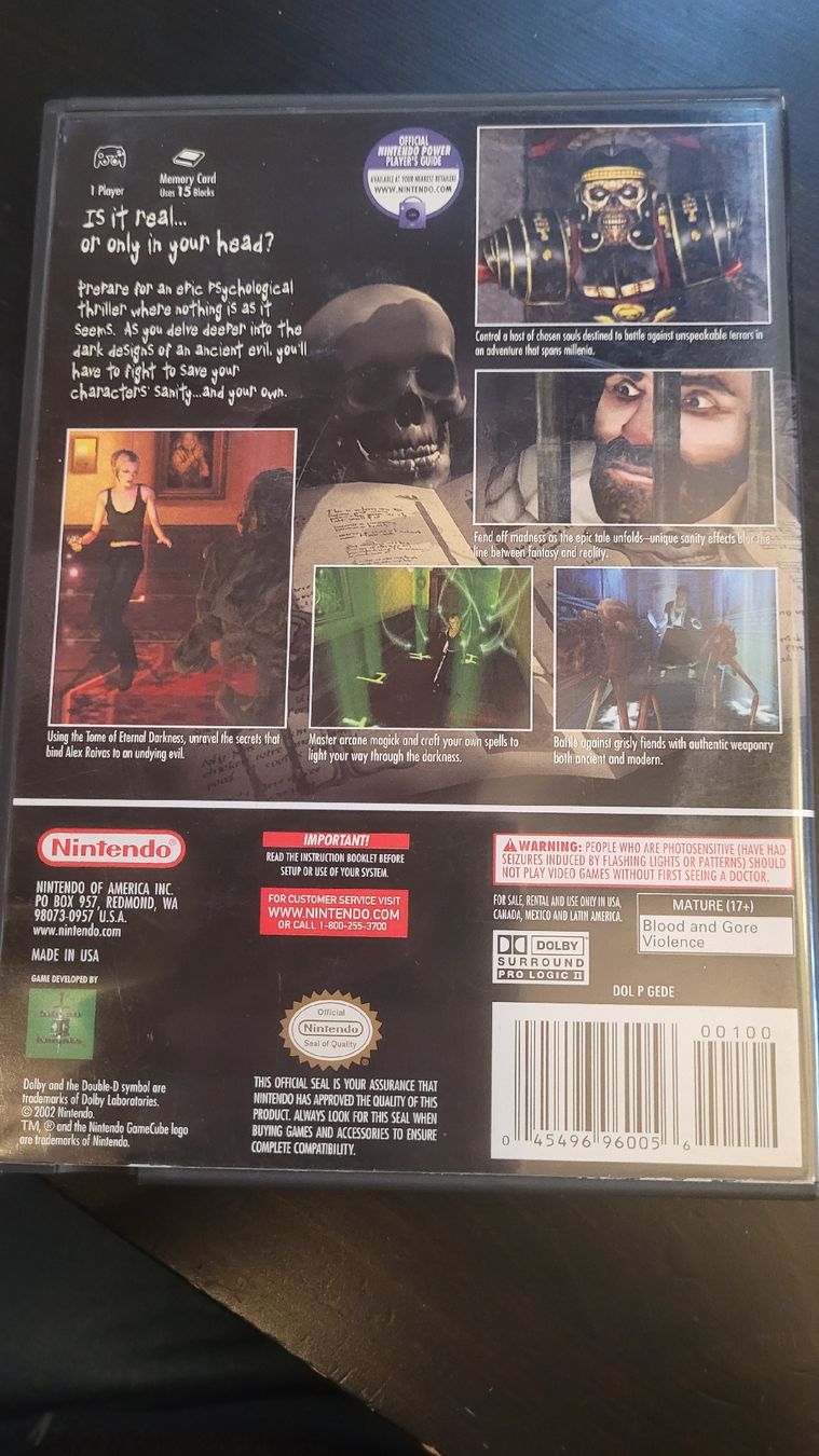 Nintendo Giochi: Eternal Darkness: Sanity's Requiem - Gamecube Version USA – Usato da Bavois venduto da ric_sh6k 3